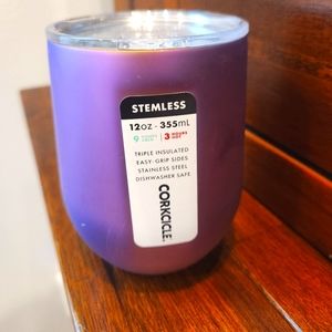 NWT Corkcicle Dragonfly Stemless Cup